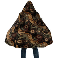 Batik Pedalaman Semen Lereng Style Cloak Indonesian Traditional Pattern LT01 Unisex Black - Polynesian Pride