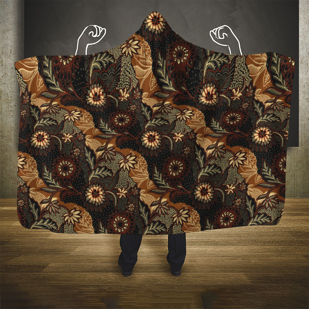Batik Pedalaman Semen Lereng Style Hooded Blanket Indonesian Traditional Pattern LT01 - Polynesian Pride