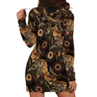 Batik Pedalaman Semen Lereng Style Hoodie Dress Indonesian Traditional Pattern LT01 - Polynesian Pride