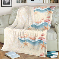 Beige Hawaii Lei Seashells Starfish Blanket Sandy Sylized LT01 - Polynesian Pride