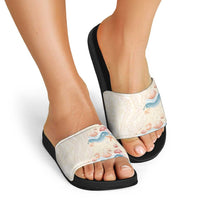 Beige Hawaii Lei Seashells Starfish Slide Sandals Sandy Sylized LT01 - Polynesian Pride