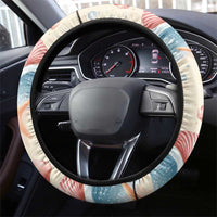 Beige Hawaii Lei Seashells Starfish Steering Wheel Cover Sandy Sylized LT01 - Polynesian Pride