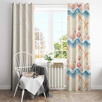 Beige Hawaii Lei Seashells Starfish Window Curtain Sandy Sylized LT01 - Polynesian Pride