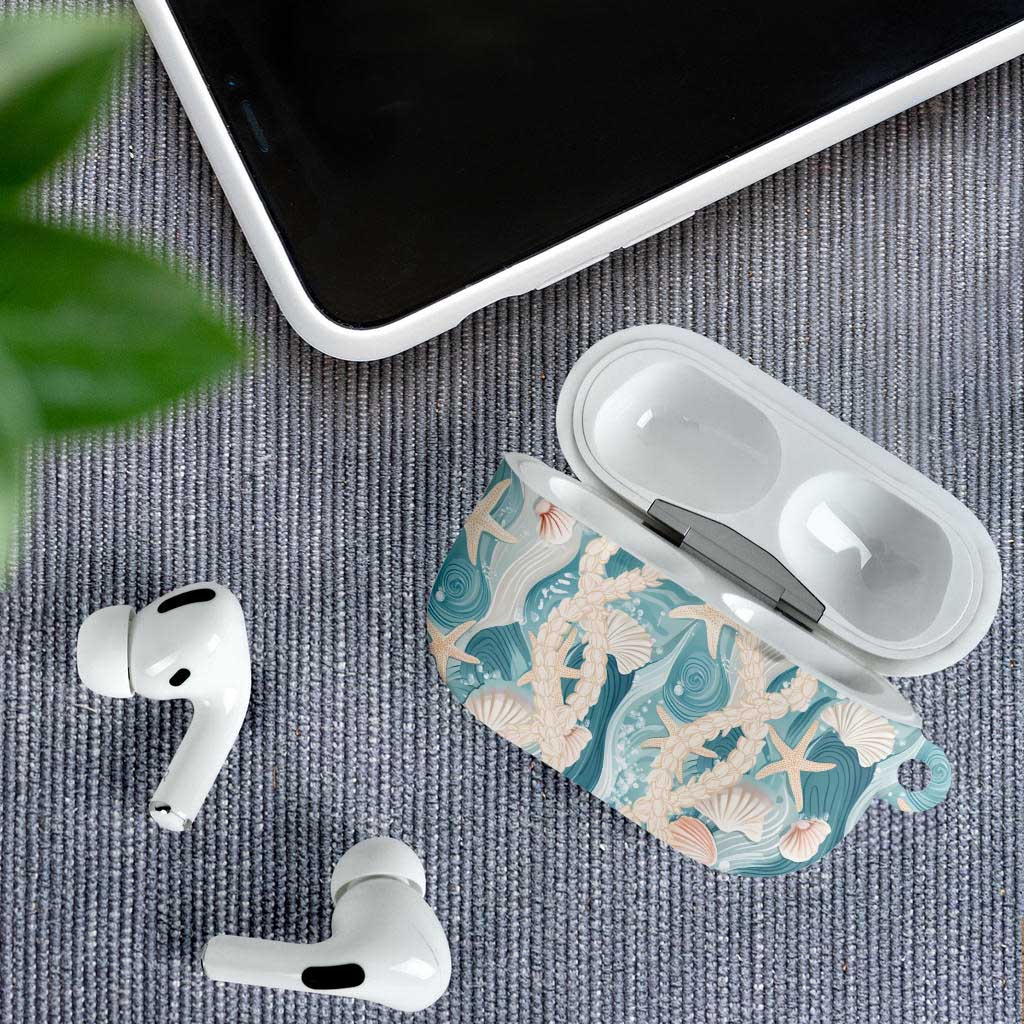 Hawaii Lei Seashells Starfish AirPods Case Fresh Summer Vibe LT01 - Polynesian Pride