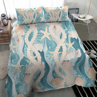 Hawaii Lei Seashells Starfish Bedding Set Fresh Summer Vibe LT01 - Polynesian Pride