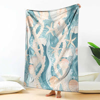 Hawaii Lei Seashells Starfish Blanket Fresh Summer Vibe LT01 - Polynesian Pride