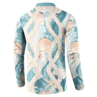 Hawaii Lei Seashells Starfish Button Sweatshirt Fresh Summer Vibe LT01 - Polynesian Pride