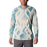 Hawaii Lei Seashells Starfish Button Sweatshirt Fresh Summer Vibe LT01 - Polynesian Pride