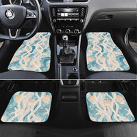 Hawaii Lei Seashells Starfish Car Mats Fresh Summer Vibe LT01 Set 4pcs Blue - Polynesian Pride