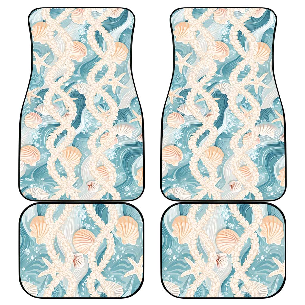 Hawaii Lei Seashells Starfish Car Mats Fresh Summer Vibe LT01 - Polynesian Pride
