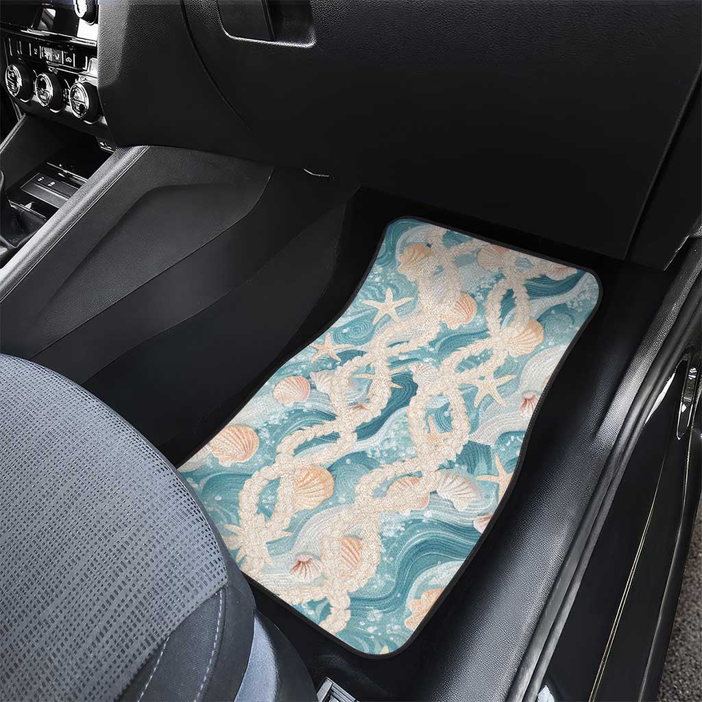 Hawaii Lei Seashells Starfish Car Mats Fresh Summer Vibe LT01 - Polynesian Pride