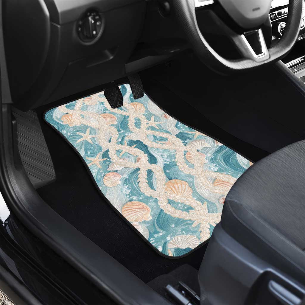 Hawaii Lei Seashells Starfish Car Mats Fresh Summer Vibe LT01 - Polynesian Pride