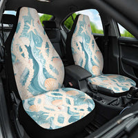 Hawaii Lei Seashells Starfish Car Seat Cover Fresh Summer Vibe LT01 One Size Blue - Polynesian Pride