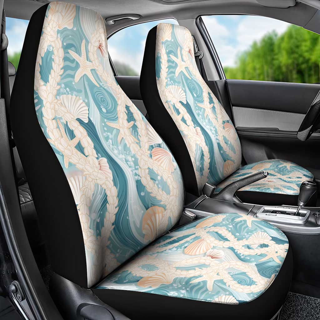 Hawaii Lei Seashells Starfish Car Seat Cover Fresh Summer Vibe LT01 - Polynesian Pride