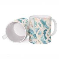 Hawaii Lei Seashells Starfish Ceramic Mug Fresh Summer Vibe LT01 - Polynesian Pride