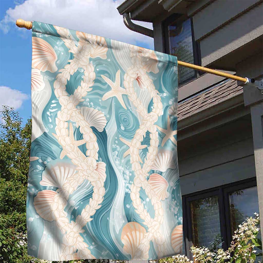 Hawaii Lei Seashells Starfish Garden Flag Fresh Summer Vibe LT01 - Polynesian Pride