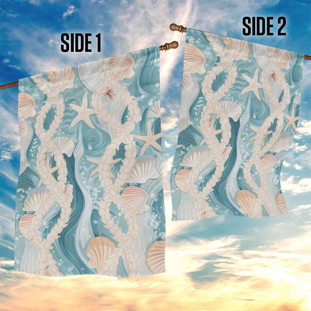 Hawaii Lei Seashells Starfish Garden Flag Fresh Summer Vibe LT01 - Polynesian Pride