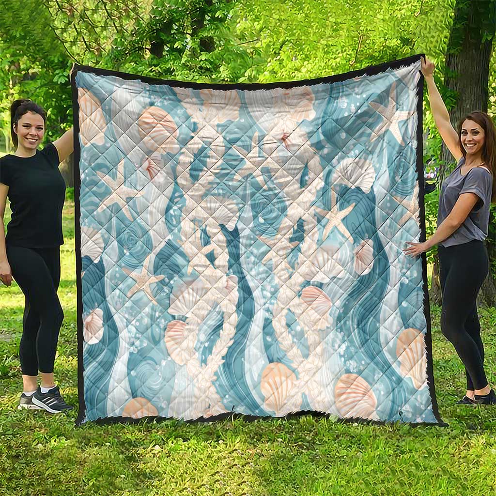 Hawaii Lei Seashells Starfish Quilt Fresh Summer Vibe LT01 - Polynesian Pride