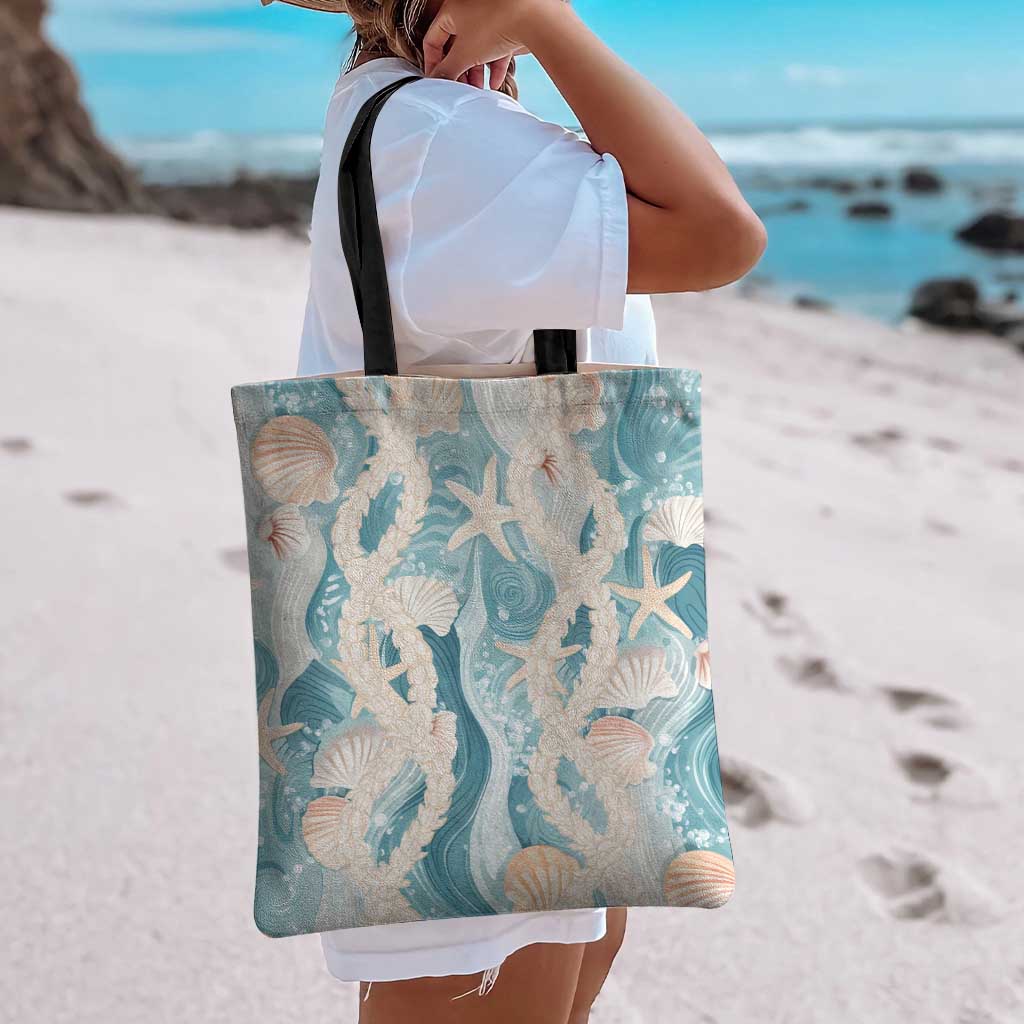 Hawaii Lei Seashells Starfish Tote Bag Fresh Summer Vibe LT01 - Polynesian Pride