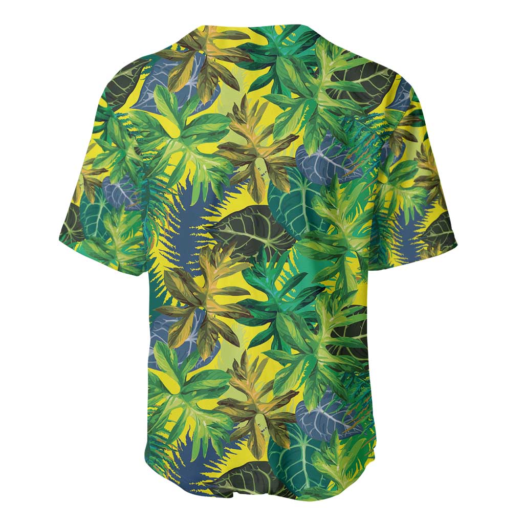 Hawaii Summer Tropical Leaves Baseball Jersey LT01 - Polynesian Pride