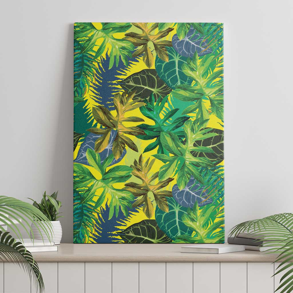 Hawaii Summer Tropical Leaves Canvas Wall Art LT01 - Polynesian Pride