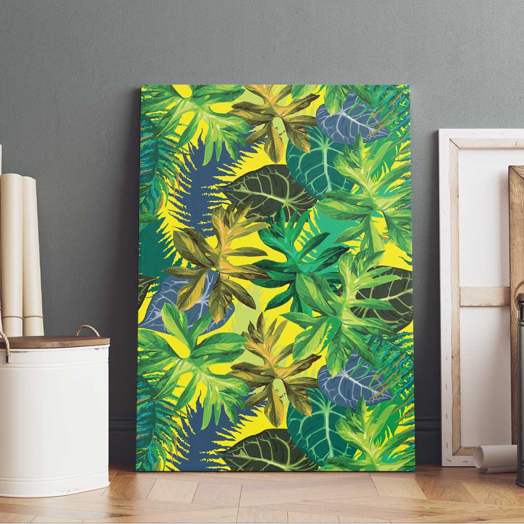 Hawaii Summer Tropical Leaves Canvas Wall Art LT01 - Polynesian Pride