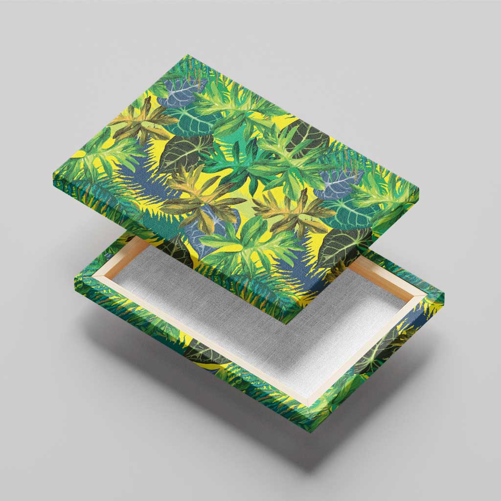 Hawaii Summer Tropical Leaves Canvas Wall Art LT01 - Polynesian Pride