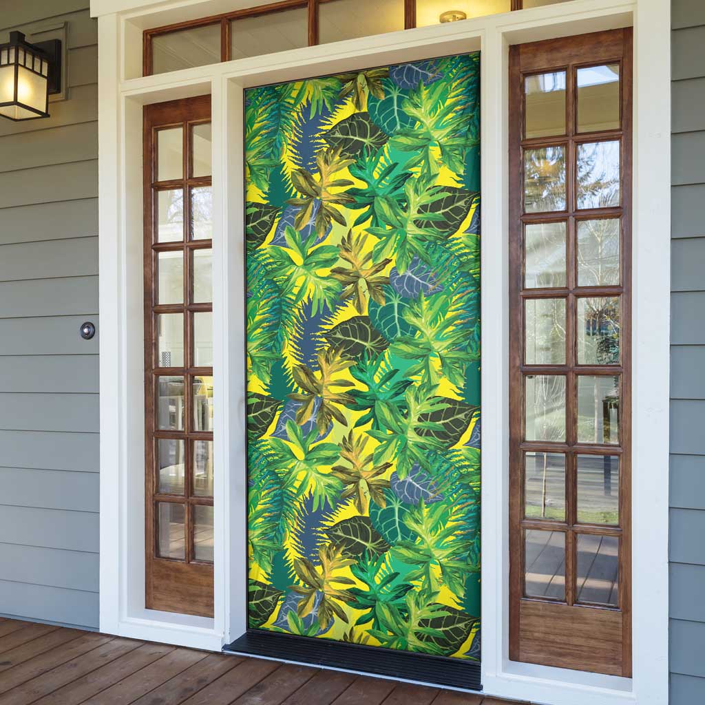 Hawaii Summer Tropical Leaves Door Cover LT01 - Polynesian Pride