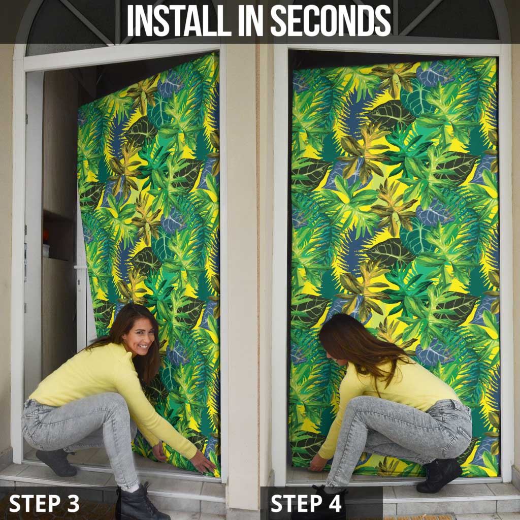 Hawaii Summer Tropical Leaves Door Cover LT01 - Polynesian Pride