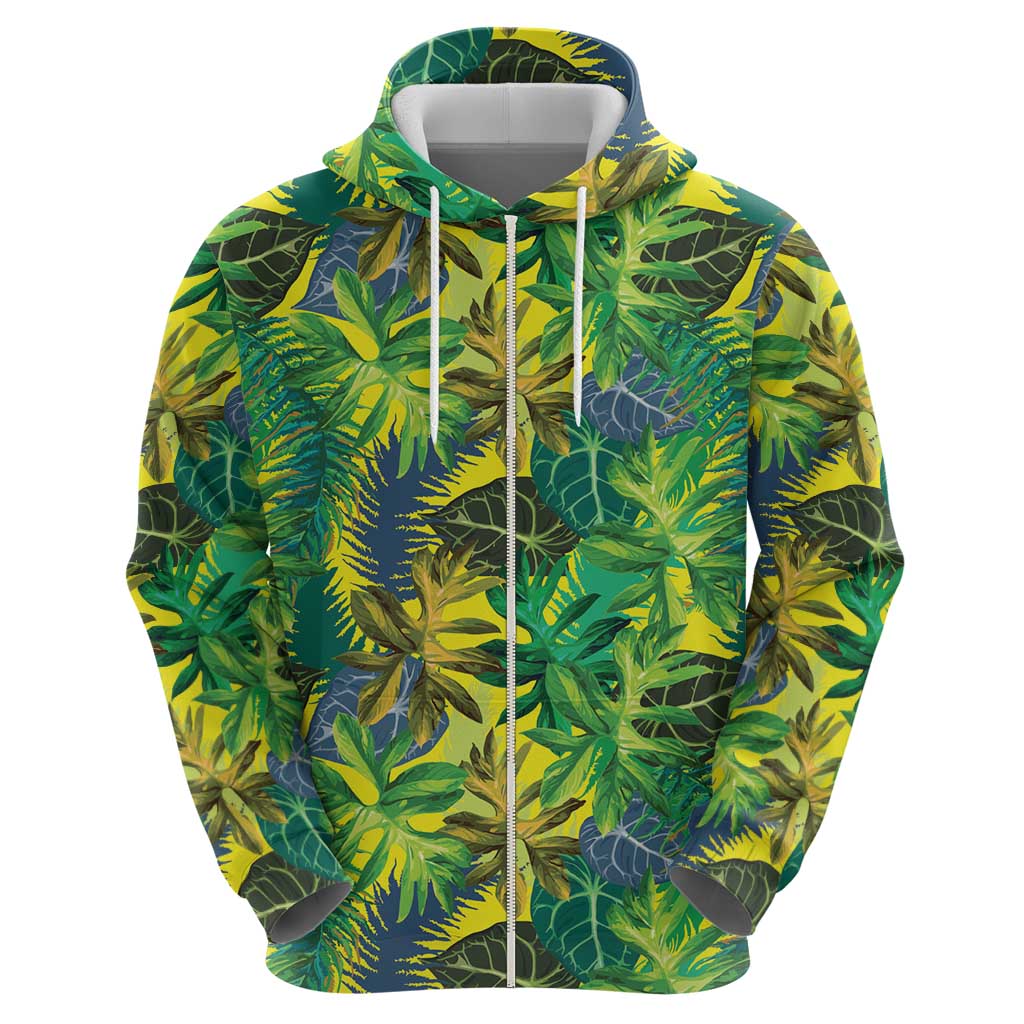 Hawaii Summer Tropical Leaves Hoodie LT01 - Polynesian Pride