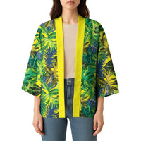 Hawaii Summer Tropical Leaves Kimono LT01 - Polynesian Pride