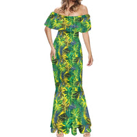 Hawaii Summer Tropical Leaves Mermaid Dress LT01 - Polynesian Pride