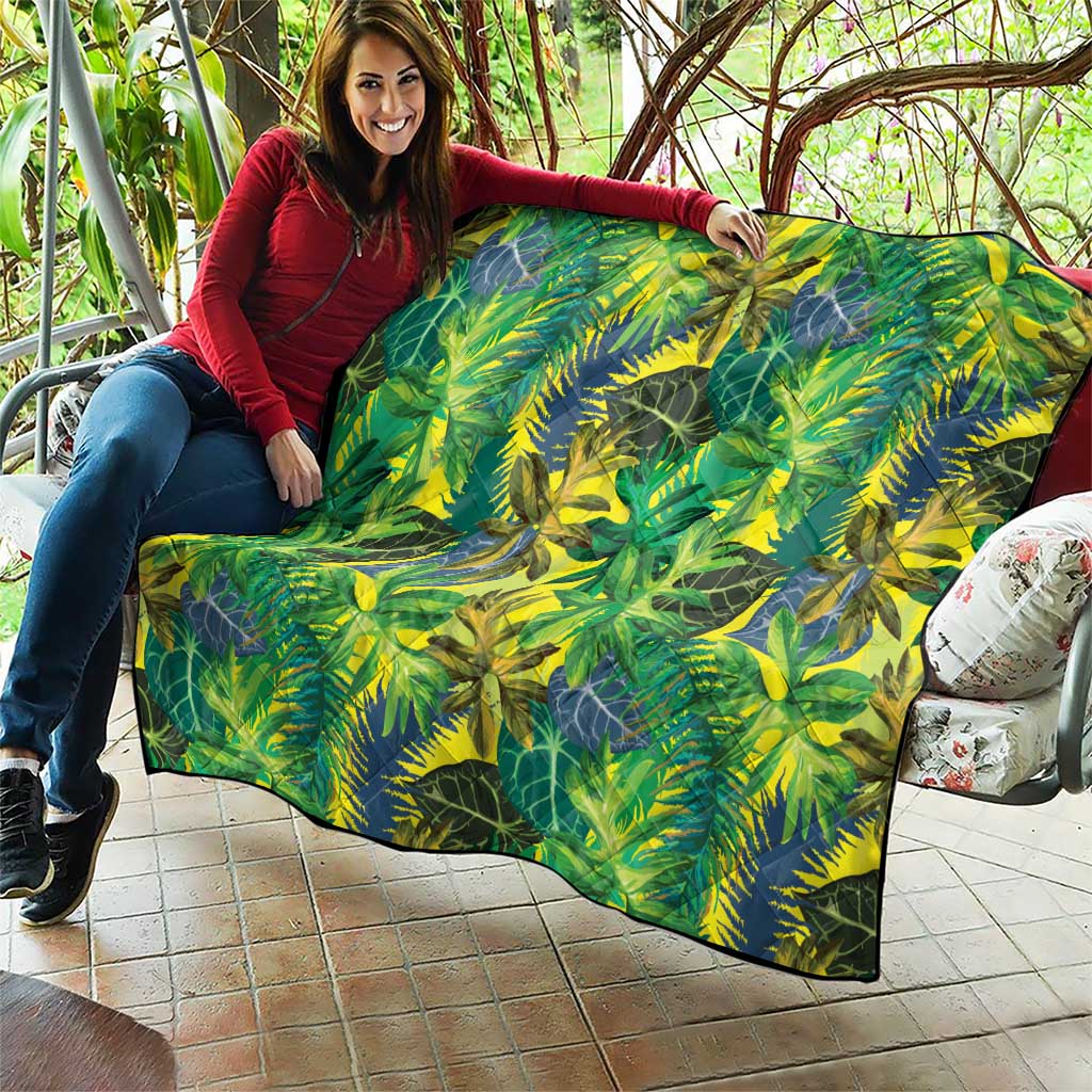 Hawaii Summer Tropical Leaves Quilt LT01 - Polynesian Pride