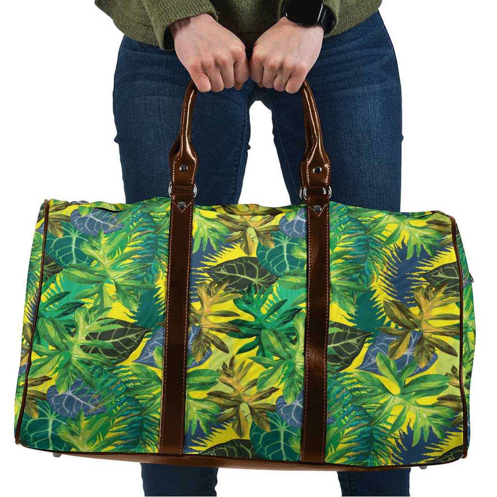 Hawaii Summer Tropical Leaves Travel Bag LT01 Yellow - Polynesian Pride