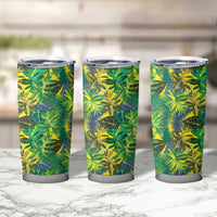 Hawaii Summer Tropical Leaves Tumbler Cup LT01 - Polynesian Pride