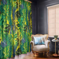 Hawaii Summer Tropical Leaves Window Curtain LT01 - Polynesian Pride