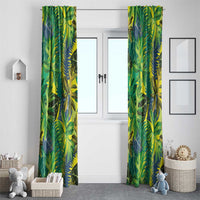 Hawaii Summer Tropical Leaves Window Curtain LT01 - Polynesian Pride