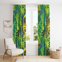 Hawaii Summer Tropical Leaves Window Curtain LT01 - Polynesian Pride
