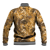 Hawaii Gold Tropical Leaves Baseball Jacket LT01 - Polynesian Pride
