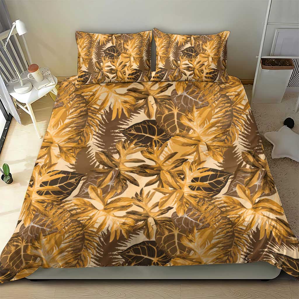 Hawaii Gold Tropical Leaves Bedding Set LT01 - Polynesian Pride