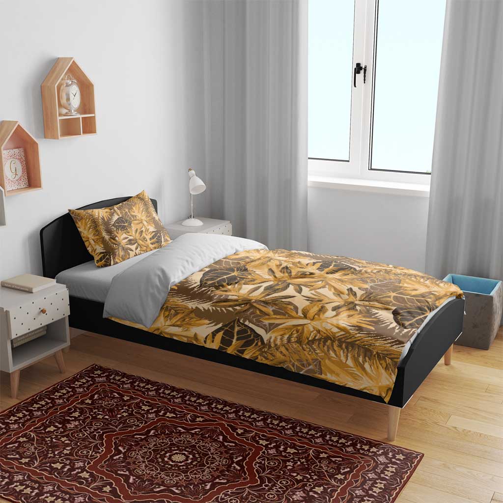 Hawaii Gold Tropical Leaves Bedding Set LT01 - Polynesian Pride
