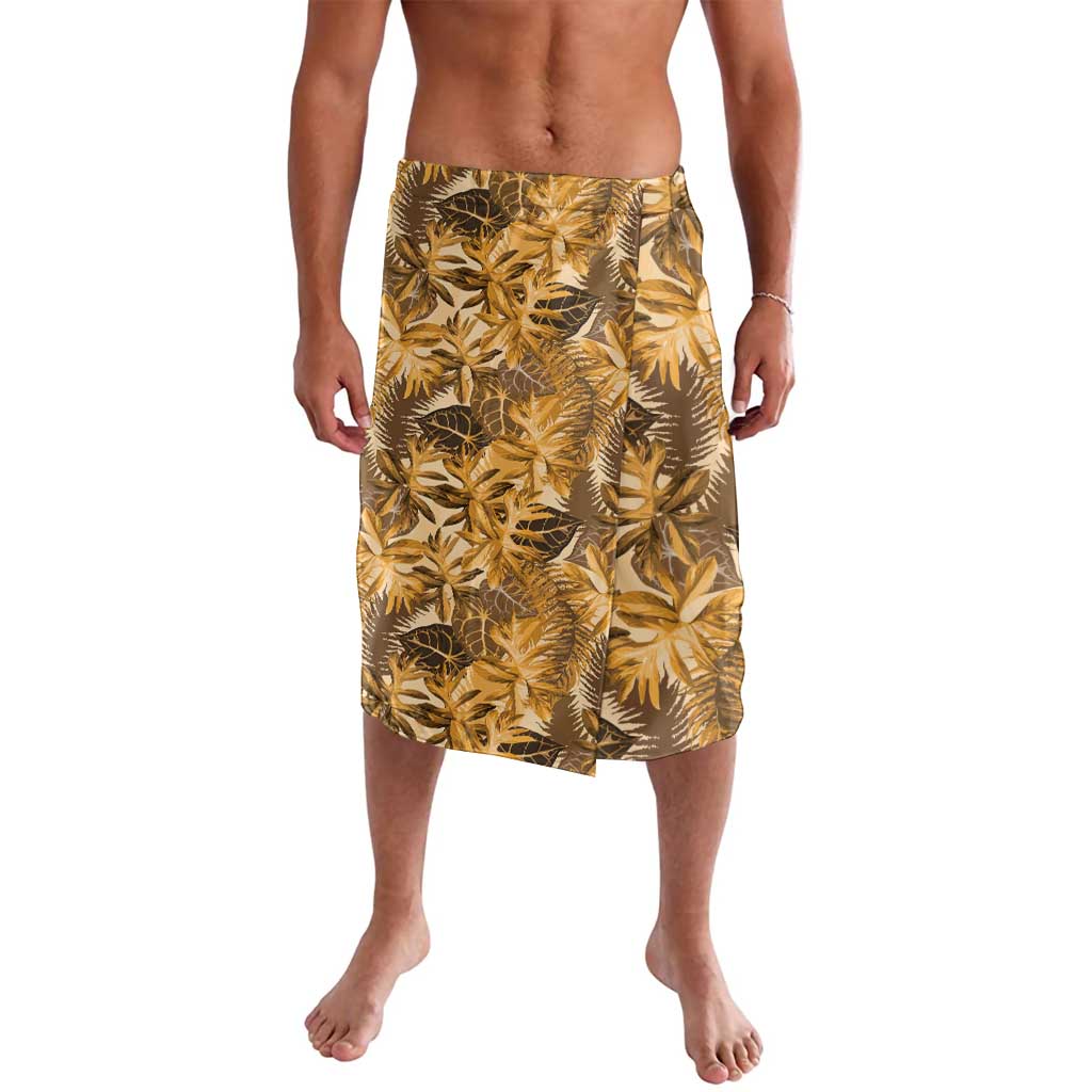 Hawaii Gold Tropical Leaves Lavalava LT01 Gold - Polynesian Pride