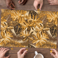 Hawaii Gold Tropical Leaves Puzzle LT01 - Polynesian Pride