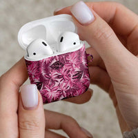 Hawaii Pink Tropical Leaves AirPods Case LT01 - Polynesian Pride