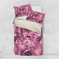 Hawaii Pink Tropical Leaves Bedding Set LT01 US Twin 172cm x 218cm Pink - Polynesian Pride