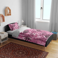Hawaii Pink Tropical Leaves Bedding Set LT01 - Polynesian Pride