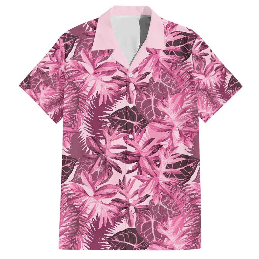 Hawaii Pink Tropical Leaves Hawaiian Shirt LT01 Pink - Polynesian Pride