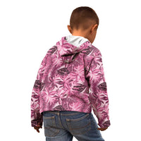 Hawaii Pink Tropical Leaves Kid Hoodie LT01 - Polynesian Pride