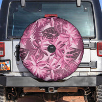 Hawaii Pink Tropical Leaves Spare Tire Cover LT01 Pink - Polynesian Pride