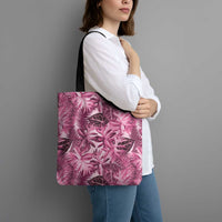 Hawaii Pink Tropical Leaves Tote Bag LT01 - Polynesian Pride